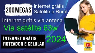 como instalar minha internet rural e internet via satelite gratuita [upl. by Martine]