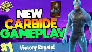 NEW  CARBIDE SKIN GAMEPLAY  SEASON 4   in  Fortnite Battle Royale [upl. by Aihceyt]