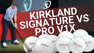 THE BEST VALUE GOLF BALL  Comparing the Kirkland Signature 30 vs Titleist Pro V1x [upl. by Pillow]