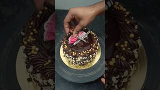 chocolate recipe cake chocoletecakerecipe cakedecoration birthdaycakedecorating [upl. by Ardnauqal929]