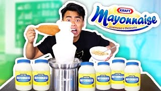 Mayonnaise Fondue Experiment GROSS ALERT [upl. by Emmaline]