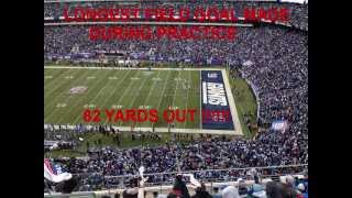 82 YARDS Longest Field Goal During NFL Practice [upl. by Drofdarb]