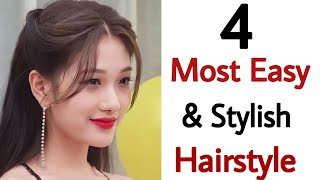 4 Most Easy New open hairstyle  easy hairs tyle  hairstyles for girls  open hairs [upl. by Ellehcyt]