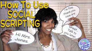 Social Scripting for Students with Echolalia in Autism Units [upl. by Ahtebat]