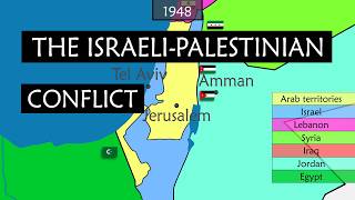 The IsraeliPalestinian Conflict explained on a map [upl. by Willyt]