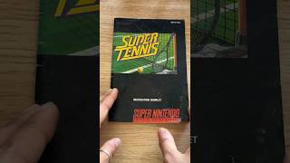 I miss game manuals so I’m doing a video series on them This is Super Tennis for SNES [upl. by Cordeelia]