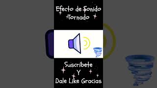 Tornado Sound Effect  Tornado Efecto de Sonido Shorts [upl. by Tadeas]