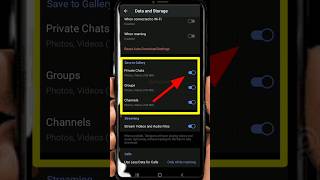 How to stop auto download in telegram  Off Automatic Download in telegram short [upl. by Araeic788]