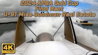 2024 APBA Gold Cup Final Heat U91 Miss Goodman Real Estate [upl. by Ewall]