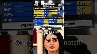 Remember this match MI vs CSK IPL 2024🔥shorts ipl [upl. by Happ]