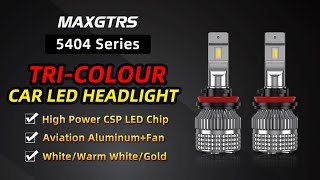 5404 Series TriColor Car LED Headlight [upl. by Hirz491]