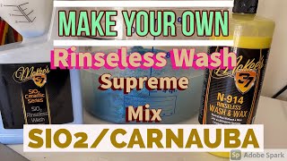 Make your own Sio2 amp Carnauba Rinseless Wash combo McKee’s 37auto detailingauto detailing [upl. by Ranique]