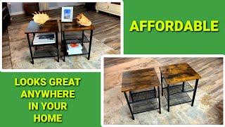 Vasagle Nightstand Side Tables  Affordable  Good Looking amp Perfect Fit for Any Room [upl. by Ahsiram746]