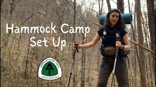 Hammock Camp Set Up  Appalachian Trail 2023 NOBO [upl. by Elisabetta]