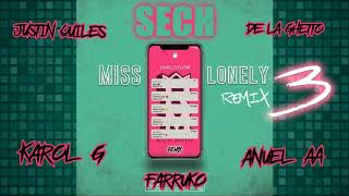 Sech  Miss Lonely Remix 3  Ft Anuel AA Farruko Karol G De la Ghetto Justin Quiles [upl. by Nonnahsal460]