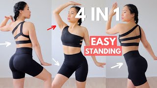 Melt away lower belly fat burn love handles standing workout fun cardio dance steps for weightloss [upl. by Ainav]