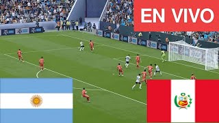 🔴EN VIVO Argentina vs Perú  Transmisión en vivo del partido completo 202425 [upl. by Nosilla]