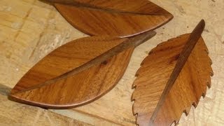 How to make a leaf from hardwood by Ridgeway Woodcraft [upl. by Hutchison246]