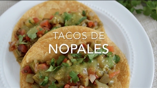 TACOS DE NOPALES deliciosos amp saludables  Recetas fáciles Pizca de Sabor [upl. by Gnouhk]