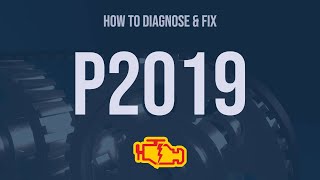 How to Diagnose and Fix P2019 Engine Code  OBD II Trouble Code Explain [upl. by Anniala]