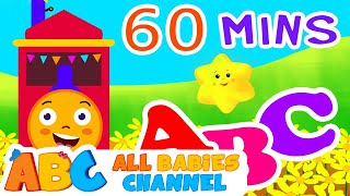 All Babies Channel  ABC Train Song  Nursery Rhymes For Children [upl. by Alleira]