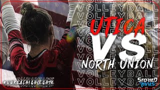 HIGH SCHOOL VOLLEYBALL  Utica vs North Union  HIGHLIGHT [upl. by Lanny]