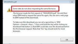 some sites do not allow requesting the same file twice Updated 2018 [upl. by Wickner]