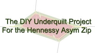 DIY Underquilt for Hennessy Hammock Asym Zip [upl. by Tullus449]