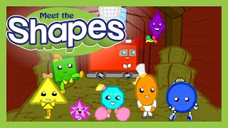 Meet the Shapes FREE  Preschool Prep Company [upl. by Nytsirt]