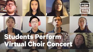 Acapella Choir Performs Over the Rainbow in Virtual Concert  NowThis [upl. by Bernadina620]