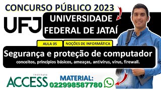 Segurança e proteção de computador  Concurso UFJ 2023  Universidade Federal de Jataí Goiás GO [upl. by Strage]