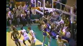 198182 NBA Season Gus Williams vs Lakers 17Pts 9Ast [upl. by Leugim]