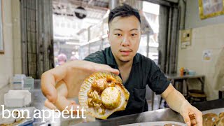 We Tried Bangkok’s MichelinRated Street Grilled Scallops  Street Eats  Bon Appétit [upl. by Haim]