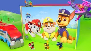 Paw Patrol Spielzeuge Ryder Chase Feuerwehrmann Marshall Skye amp Rubble Spielzeugautos [upl. by Artkele]