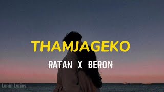 THAMJAGEKO  RATAN X BERON Lyrics Manipur new song [upl. by Aggie]