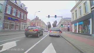 auto asociaal rijgedrag om1600 uur vandaag in de stad bergen op zoom [upl. by Akkin]