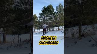 Return of the Magnetic Snowboard snowboarding extremesport [upl. by Ahtanoj]