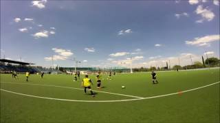 Lymm High School Year 9 Boys Training Session with Real Madrid Football Club GoPro [upl. by Saisoj]