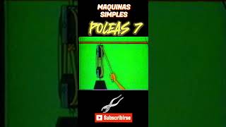 MAQUINAS SIMPLES POLEAS 7 fisica physics mecanica mechanic force viralvideo viralshorts pie [upl. by Yraccaz735]