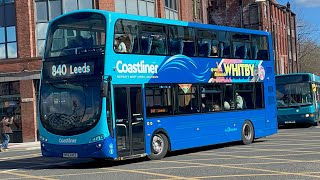 Coastliner Bus 2780 On 840 From Whitby To Leeds [upl. by Attolrac]