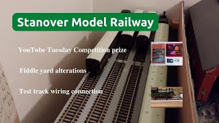 Fiddle yard alterations to the layout YouTube Tuesday prize win and test track wiring connection [upl. by Dysart]