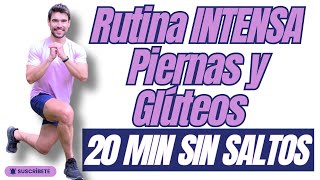 🔥 Rutina INTENSA de Piernas y Glúteos en Casa  20 Min Sin Saltos 🔥  Quema Grasa y Tonifica  HIIT [upl. by Imeka362]