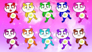 🐼🎉 10 Playful Pandas Playing Around  Panda Bo Nursery Rhymes amp Kids Songs [upl. by Si]