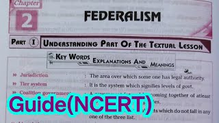 10th class social studies political science 2nd lesson federalism question and answer guide ncert [upl. by Gunilla870]