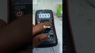 Multimeter ztx error [upl. by Ellerehc5]