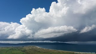 Beautiful Multicell Thunderstorms From Gortmore Viewing Point  Vlog amp Time Lapse  August 1st 2017 [upl. by Eelynnhoj]