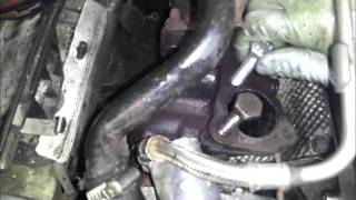 Installing helicoil  Audi A4 18t broken Turbo manifold bolt [upl. by Abeu]