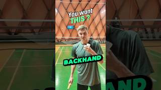 🤯 Backhand Secret Exercise  More Power💪🔥 badminton backhand backhandsmash axelsen bulutangkis [upl. by Galatea]