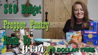 50 Budget Prepper Pantry Stock Up from Dollar Tree  Prepare Now [upl. by Alethea]