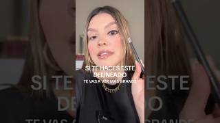 Delineado para principiantes 🤍👀 maquillaje makeup makeuptutorial delineado [upl. by Ecnedurp]